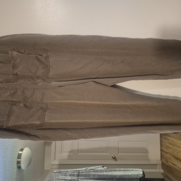 Coldwater Creek Brown Tan Joggers Lyocell 16 Xl Pull On - Picture 3 of 9
